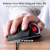 SANWA Bluetooth Wireless Ergonomic Trackball Mouse — image 2