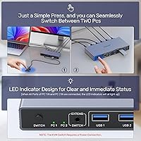 Alxum 2-in-1 USB A HDMI KVM Switch — image 4