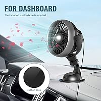 Shinebella Portable Car Fan with Suction and Aroma Function — image 6