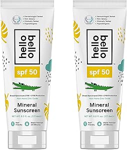 Hello Bello Sunscreen Mineral Lotion SPF 30 (3 Fl Oz, 2-Pack) Review