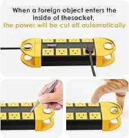 CCCEI Outdoor Power Strip with 8 Outlets, 15FT Extension Cord, Waterproof, Surge Protector — image 5