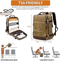 BOVIP Travel Backpack BO-115 Brown — image 4