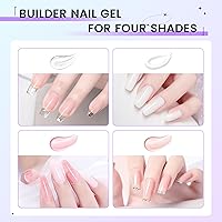 AOBOO Hard Gel Builder Gel for Nails Nude 5.3fl.oz — image 4