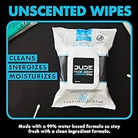 DUDE Wipes Face and Body Wipes 3-Pack, 90 Count — image 5
