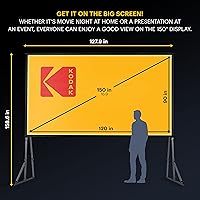 KODAK 150” Portable Projector Screen with Stand — image 3