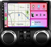 j Junsun Car Radio Stereo for Jeep Wrangler JK, Compass, Grand Cherokee, Dodge Ram with CarPlay & Android Auto — image 1