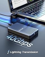 Inateck FE2029 40Gbps M.2 NVMe SSD Aluminum Enclosure 8TB — image 2