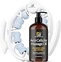 M3 Naturals Anti Cellulite Oil and Lymphatic Drainage Massager Kit, 8 fl oz — image 1