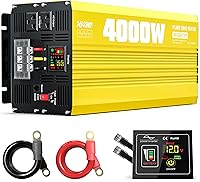 XWJNE 4000W Pure Sine Wave Power Inverter 12V DC to 120V AC — image 1