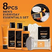 Body & Earth Gift Basket for Men Citrus Scented Bath Set — image 2