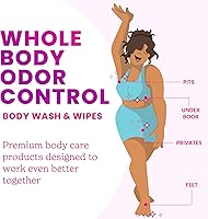 Lume Acidified Body Wash & Flushable Deodorant Wipes (Unscented, 8.5oz, 15 Count) — image 2