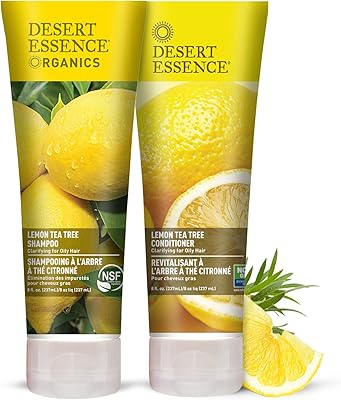 Desert Essence Lemon Tea Tree Shampoo & Conditioner Bundle - 8 fl oz