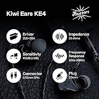Linsoul Kiwi Ears KE4 In-Ear Monitor 2DD+2BA Hybrid Earphone — image 7