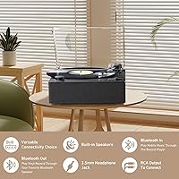 MYKESONIC YY1632BK Bluetooth Vinyl Turntable — image 4