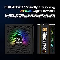 GAMDIAS Kratos M1-750B 750W RGB Gaming Power Supply — image 4