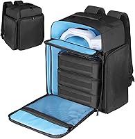 Famard Nail Polish Organizer Backpack with Nail Lamp Holder — image 1