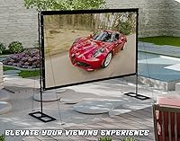 Queension 100-inch Outdoor Projector Screen with Stand — image 7
