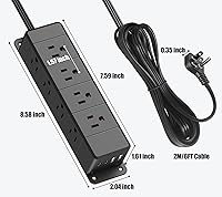 ANNQUAN 45W USB-C Fast Charging Under Desk Power Strip — image 7