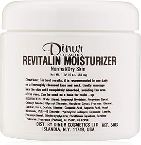 Dinur Cosmetics Revitalin Moisturizer 16 oz Review