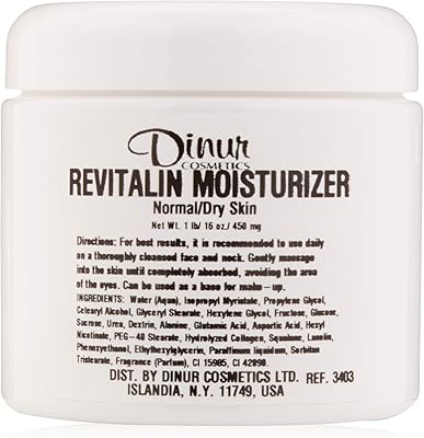 Dinur Cosmetics Revitalin Moisturizer 16 oz