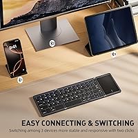 Kidopire Foldable Bluetooth Keyboard with Touchpad — image 2