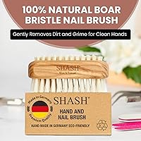 SHASH Boar Bristle Nail Brush - Olive Wood — image 7