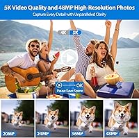 AOREGRE 5K Digital Camera WiFi Autofocus Vlogging Camera — image 2