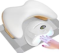 SZSJA Nail Arm Rest Cushion with Table Mat – White — image 1