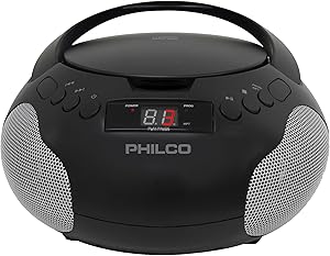 Philco Portable CD Player Boombox PBB1005-BK Review