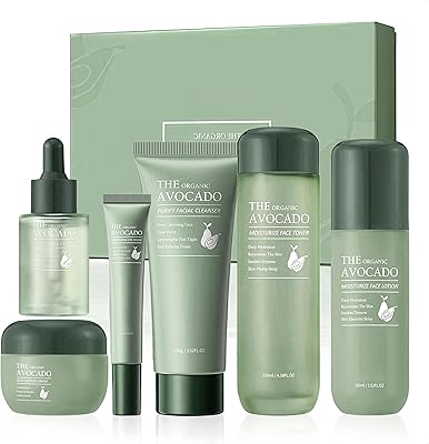 LAIKME Avocado Skin Care Set, 6-Piece