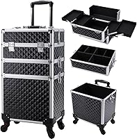 FRENESSA 3 in 1 Rolling Makeup Train Case — image 1