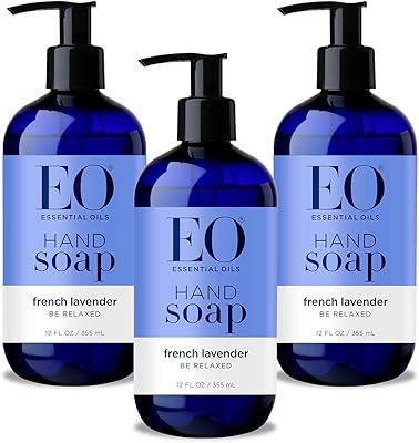 EO Sulfate-Free Moisturizing Hand Soap, French Lavender, 12 Oz, 3 Count