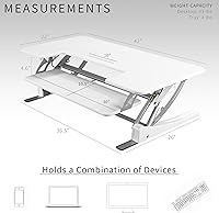 VIVO 42-inch Height Adjustable Desk Converter, V Series — image 4
