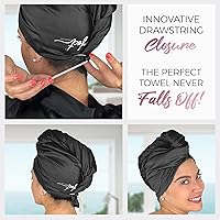 The Perfect Haircare Microfiber Hair Towel Wrap - Black — image 4