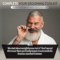 RINOCOS Hand-Made Nose Hair Trimmer for Men - Blue — image 6