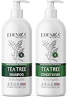 Edenika Botanicals Tea Tree Oil Shampoo and Conditioner Set, 16oz Each — image 1