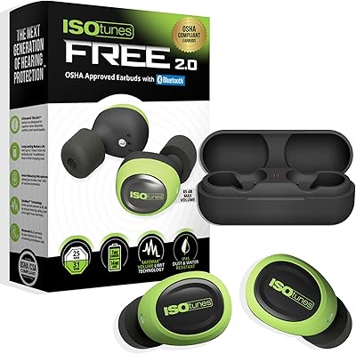 ISOtunes Free 2.0 Bluetooth Hearing Protection Earbuds