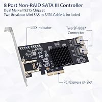 IO Crest SI-PEX40137 8-Port SATA III PCIe Expansion Card — image 2
