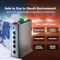 MokerLink 5-Port PoE+ Industrial DIN Rail Switch — image 8