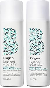 Briogeo Destined For Density Caffeine + Biotin Peptide Shampoo and Conditioner Set, 2 x 8 fl oz