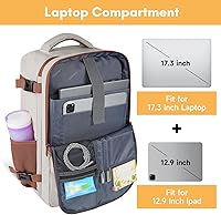 Taygeer Backpack for Women with Laptop Compartment and Shoe Pouch — image 5