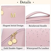 Personalized Initial Makeup Organizer Bag Set — image 4