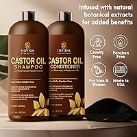 INFINA ESSENTIALS Castor Oil Shampoo and Conditioner Set 16oz — image 5