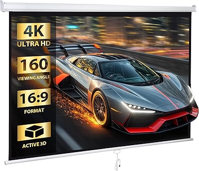 SUPER DEAL 80″ 16:9 HD Projection Screen