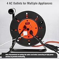 SURAIELEC 15A Extension Cord Storage Reel — image 3