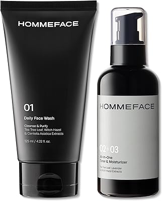 HOMMEFACE Men’s Easy Duo 2-Step Daily Routine Set