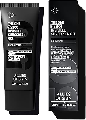 Allies of Skin Daily Face Sunscreen SPF 50, Travel Size