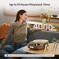 FREEFISH Retro Portable CD Player with Bluetooth, FM Radio, Dual Speakers — image 9