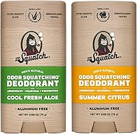 Dr. Squatch Natural Deodorant for Men - Summer Citrus & Cool Fresh Aloe (2.65 oz, 2-Pack) — image 1