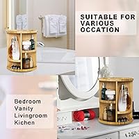 VWV Rotating Bamboo Makeup Organizer — image 5